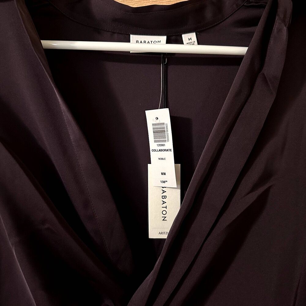 Aritzia Babaton Collaborate Satin Dress in Noble NWT - Picture 12 of 12